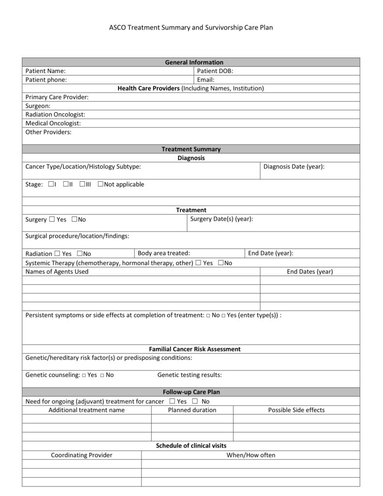 Care Tracking Sheets - FLASCO Patient Portal